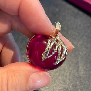 Sara Coventry Jelly Lucite Apple Pin